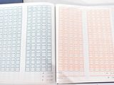 a book with a lot of numbers on it