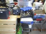 a large amount of tools and supplies in a store