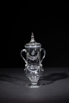 an image of a glass vase on a table