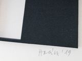 a picture of a black and white picture with a thank note