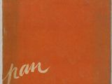 an orange book with a white writing on the cover