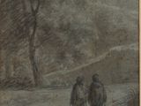 an image of a drawing of two people standing in a field