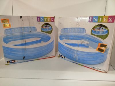 Lot de 2 - INTEX - Piscine gonflable avec siège et dossier -…