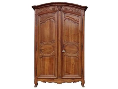 an image of a wooden armoire with two doors