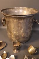 Lot d'objets en métal argenté comprenant : - sceau à glaçon … (photo 3)