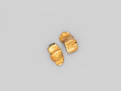 une paire de pépites d'or, époque romaine, vers le Ier siècle de notre ère, Sands of Venice
