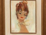 une image représentant un tableau d'une femme avec un chignon