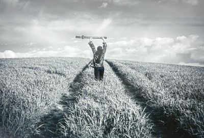 A. PARIZOT (XX°) Le Perche Photographie encadrée, signée au …