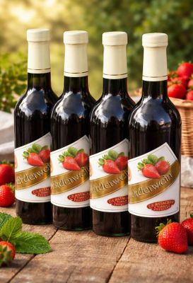 4 liqueurs de fraise 70 cl