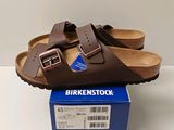 sandales Birkenstock en cuir marron, neuves, taille 41
