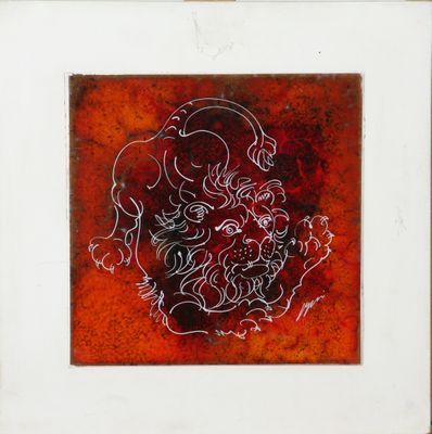 une image d'une image d'une peinture sur un mur