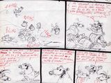 an image of a page from a comic book with a bunch of drawings on it
