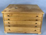 an old wooden chest of drawers with four drawers on each side