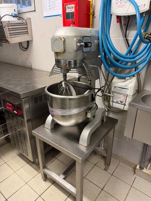 an image of a kitchen with a mixer and other equipment