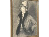 portrait of a woman in a hat and fur stoler