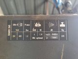 a close up of a label on a piece of metal