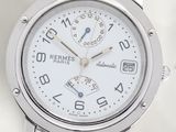 a close up of a wrist watch with a white dial