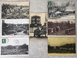 de nombreuses vieilles photos de personnes et d'animaux accrochées au mur