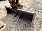 a bulldozer that is sitting in the dirt