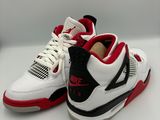 Nike Air Jordan IV Retro blanc / noir / rouge gym
