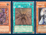 three cards of different types of cards are shown on a blue background