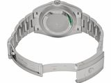 an image of a wrist watch with a green face on a white background