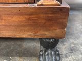 a close up of a piece of furniture that is on the ground