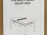 instruction manual for multi game table g - gt - 433