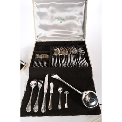 a case that has silverware in it on a table