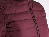 women ' s down filled jacket with hood and zippers