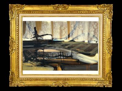 CHUARD Laurent (XXe s.) : Composition abstraite.