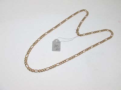 a close up of a chain with a tag attached to it