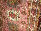 a very large rug on display in a store