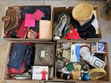 a box full of assorted items sitting on the floor