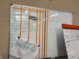 a picture of a bulletin board with many notes on it