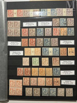 an open book with a bunch of different stamps on it