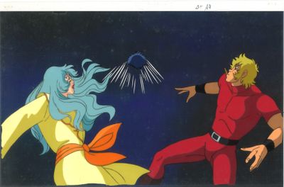 une image représentant un homme et une femme portant un t-shirt rouge et un pantalon jaune