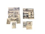 many old photographs of a town and a river