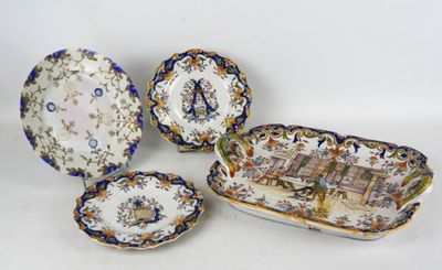 plusieurs types d'assiettes et de bols disposés sur un fond blanc