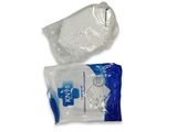 a close up of two bags of toilet paper on a white surface