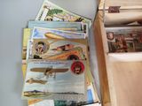 a wooden box with a bunch of books inside of it
