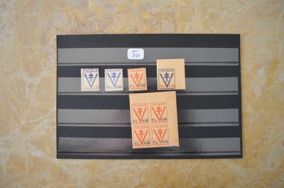 une photo d'une photo de timbres sur une feuille de papier