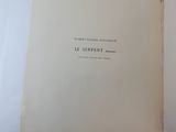an open book with a black and white title on it