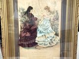 une image représentant une femme en robe et une dame en robe