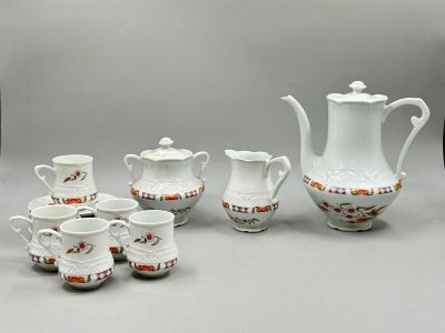 36 / CHC9 / Service à café en porcelaine "Haute porcela…