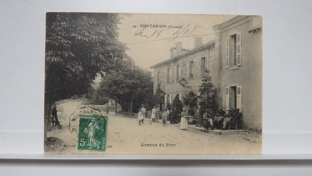 Pontarion : Avenue du Pont (Malivert 49). TBE. Carte rare !!!