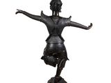 an image of a statue of a woman with her arms outstretched