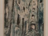 une photo représentant un dessin d'une rue dans une ville