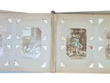 a open book with a picture of a woman on it