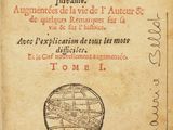 an old book with a drawing of a globe on it
